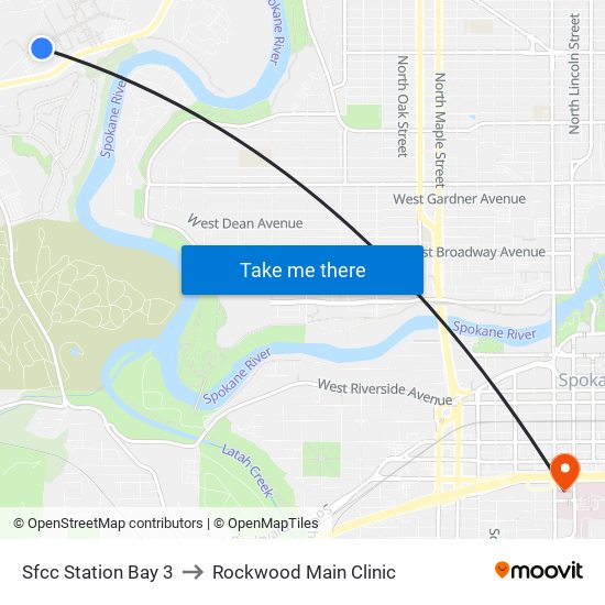 Sfcc Station Bay 3 to Rockwood Main Clinic map