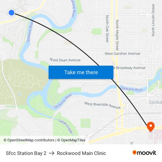 Sfcc Station Bay 2 to Rockwood Main Clinic map