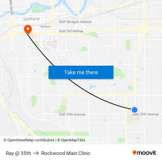 Ray @ 35th to Rockwood Main Clinic map