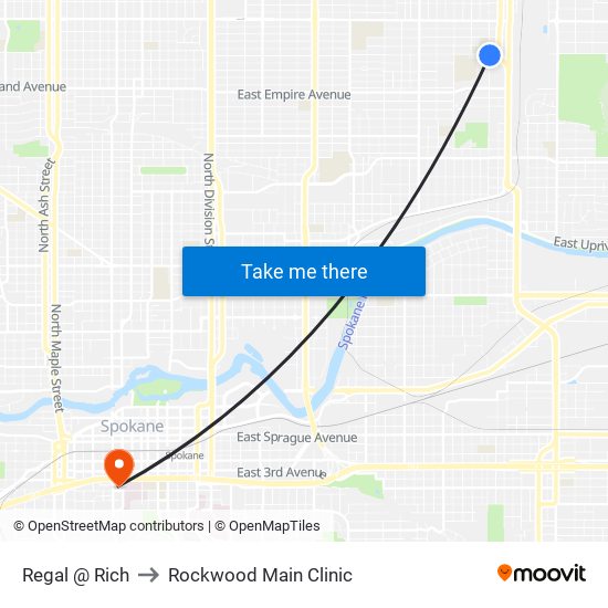 Regal @ Rich to Rockwood Main Clinic map