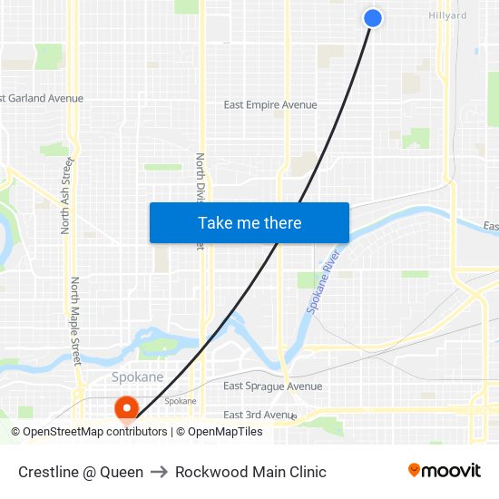 Crestline @ Queen to Rockwood Main Clinic map