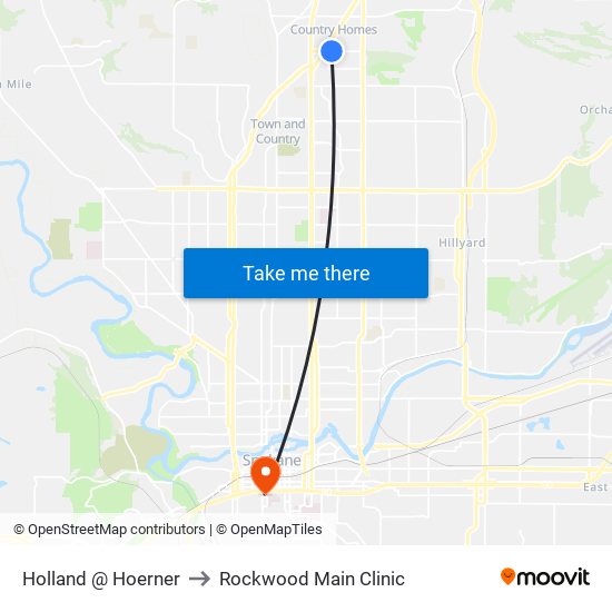 Holland @ Hoerner to Rockwood Main Clinic map