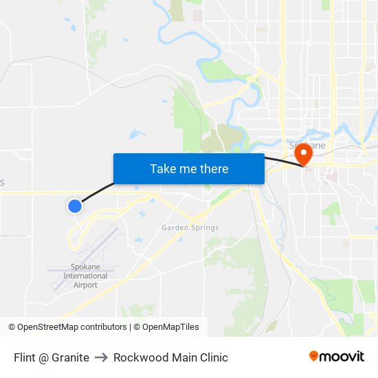 Flint @ Granite to Rockwood Main Clinic map