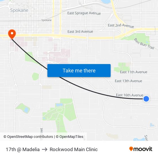 17th @ Madelia to Rockwood Main Clinic map