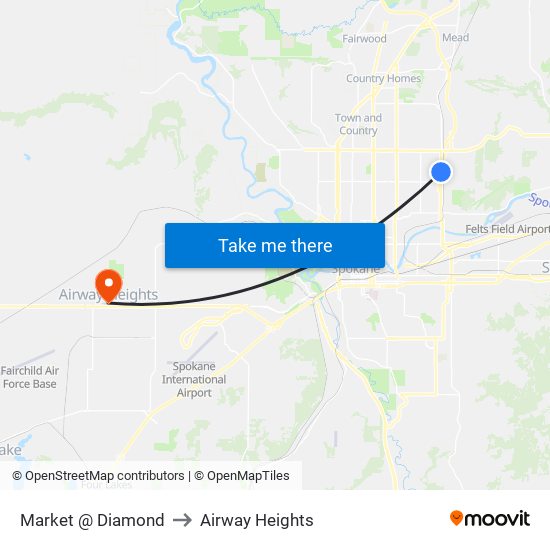 Market @ Diamond to Airway Heights map