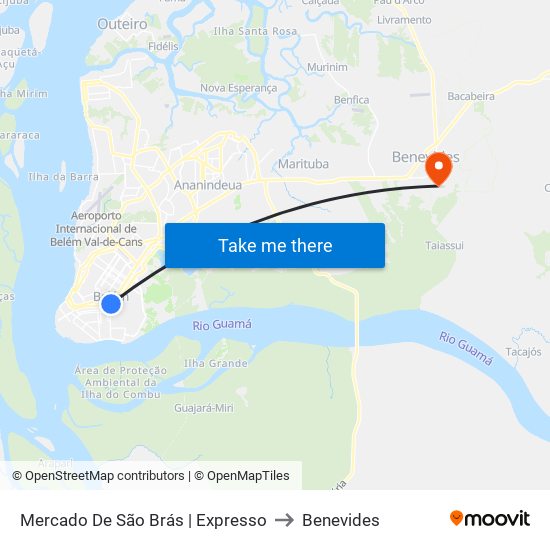 Mercado De São Brás | Expresso to Benevides map