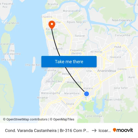Cond. Varanda Castanheira | Br-316 Com Pass. Curuçá to Icoaraci map