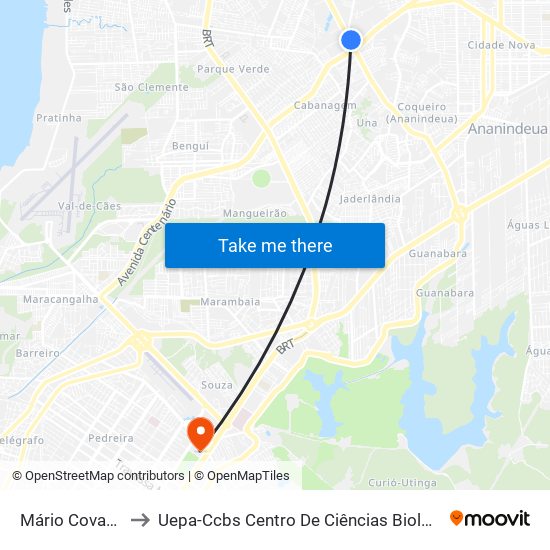 Mário Covas Com Jiboia Branca to Uepa-Ccbs Centro De Ciências Biológicas E Da Saúde Da Universidade Estadual Do Pará map