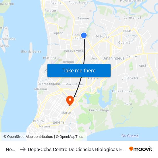 Neo Colori to Uepa-Ccbs Centro De Ciências Biológicas E Da Saúde Da Universidade Estadual Do Pará map