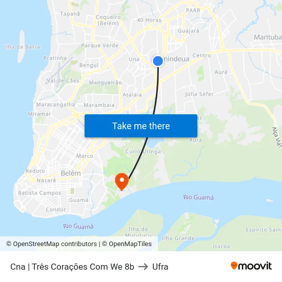 Cna | Três Corações Com We 8b to Ufra map