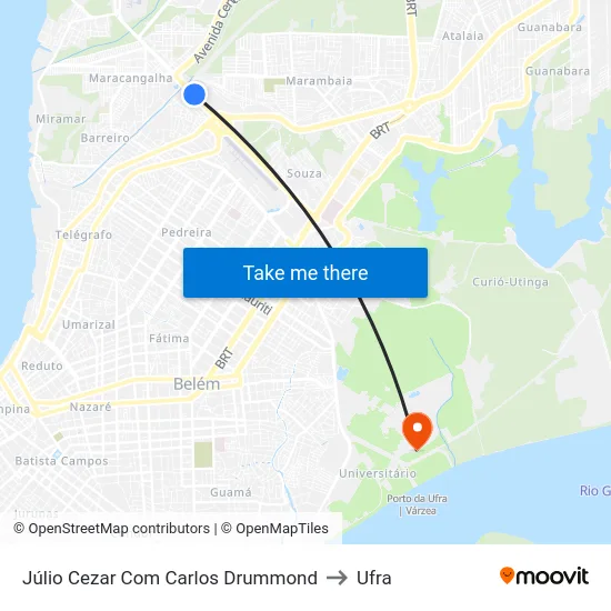 Júlio Cezar Com Carlos Drummond to Ufra map