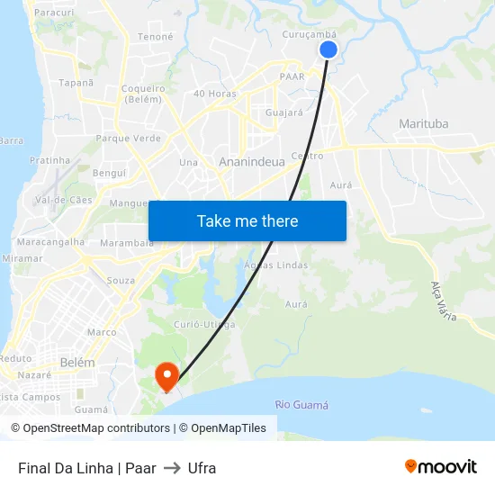 Final Da Linha | Paar to Ufra map
