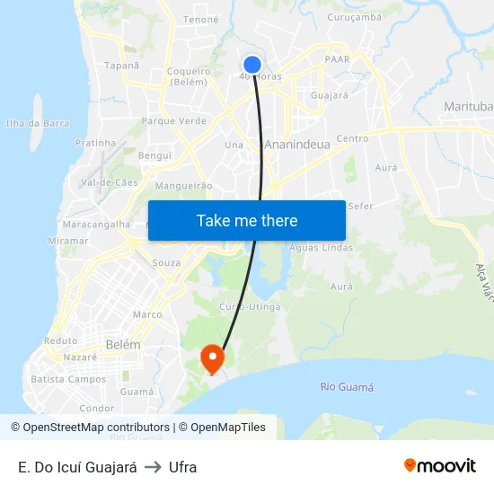 E. Do Icuí Guajará to Ufra map
