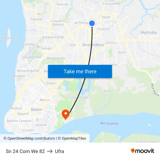 Sn 24 Com We 82 to Ufra map