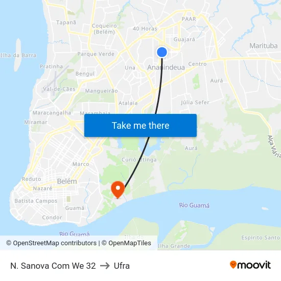 N. Sanova Com We 32 to Ufra map