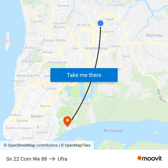 Sn 22 Com We 88 to Ufra map