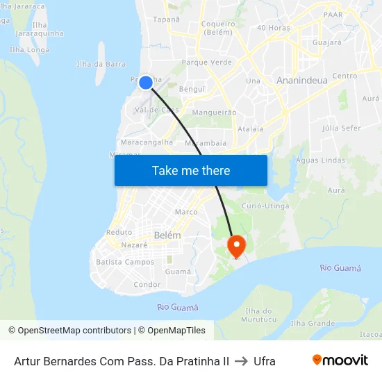 Artur Bernardes Com Pass. Da Pratinha II to Ufra map