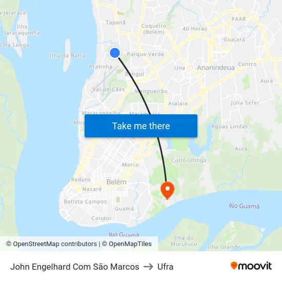 John Engelhard Com São Marcos to Ufra map