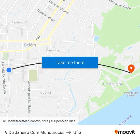9 De Janeiro Com Mundurucus to Ufra map