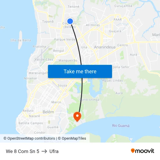 We 8 Com Sn 5 to Ufra map