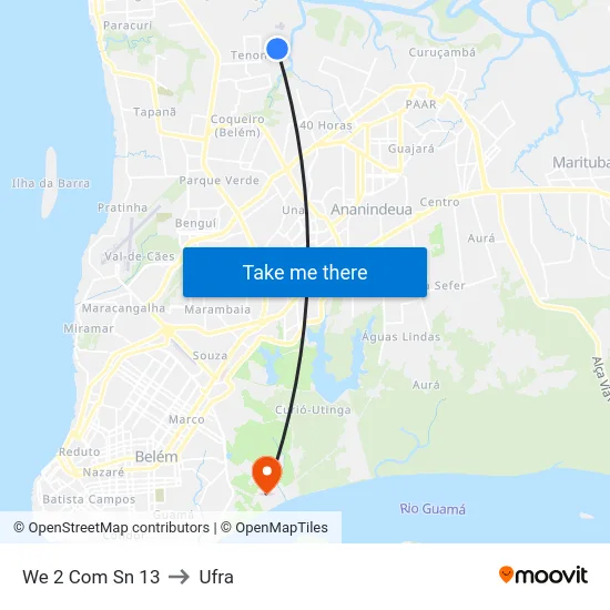 We 2 Com Sn 13 to Ufra map