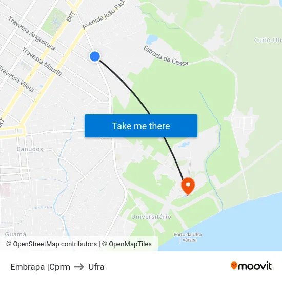 Embrapa |Cprm to Ufra map