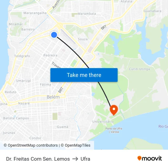 Dr. Freitas Com Sen. Lemos to Ufra map