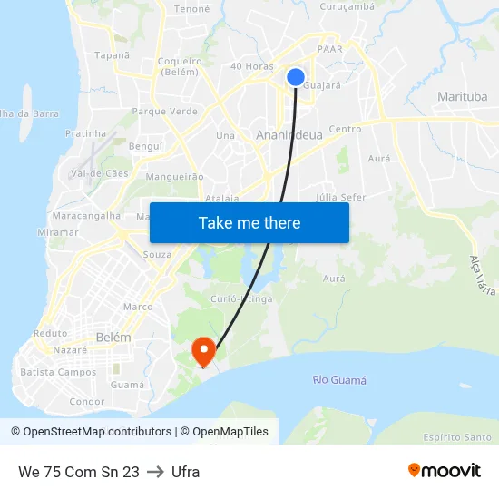 We 75 Com Sn 23 to Ufra map