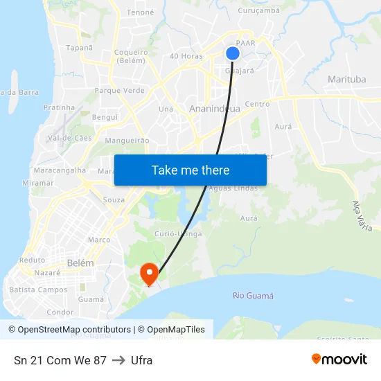 Sn 21 Com We 87 to Ufra map