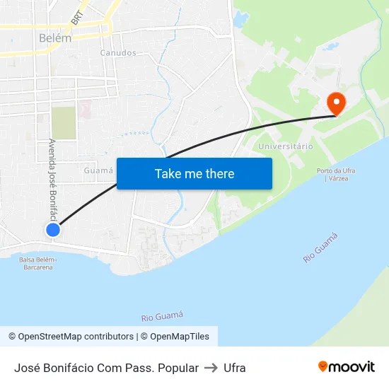 José Bonifácio Com Pass. Popular to Ufra map