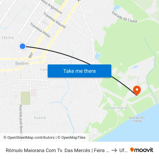 Rômulo Maiorana Com Tv. Das Mercês | Feira Da 25 to Ufra map