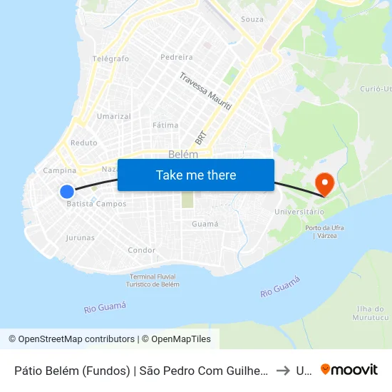Pátio Belém (Fundos) | São Pedro Com Guilherme Seixas to Ufra map