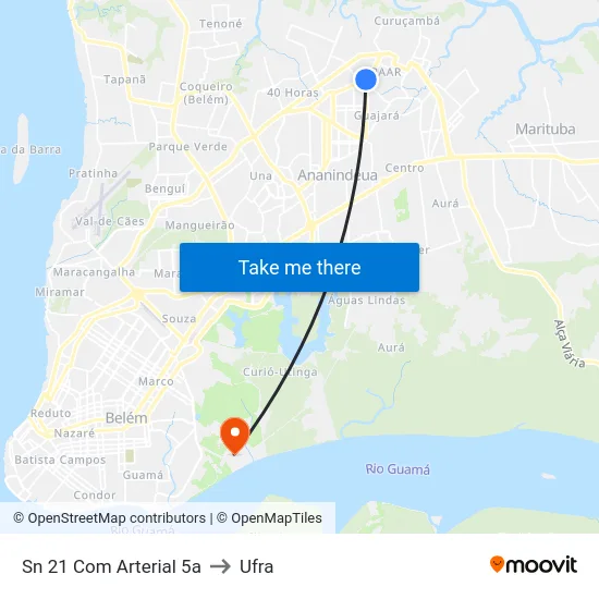 Sn 21 Com Arterial 5a to Ufra map