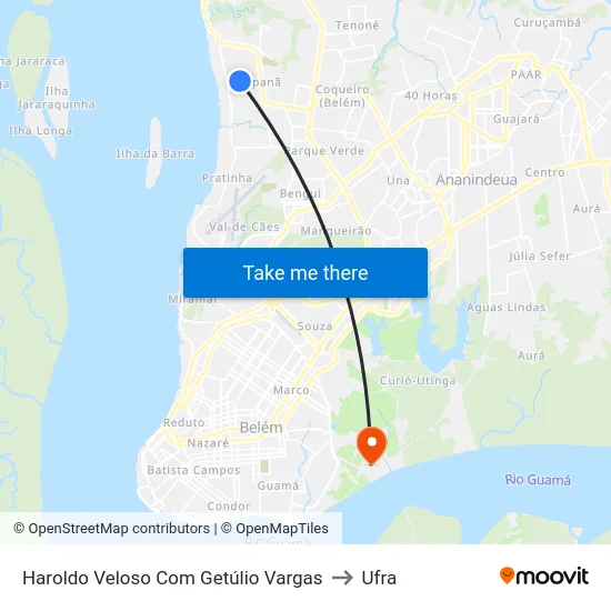 Haroldo Veloso Com Getúlio Vargas to Ufra map