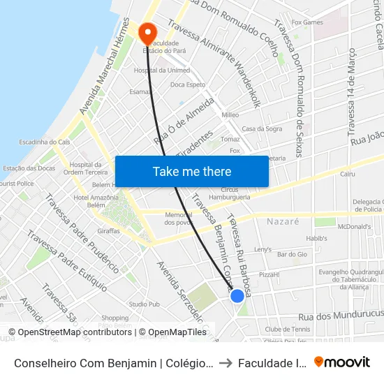 Conselheiro Com Benjamin | Colégio Physics to Faculdade Ideal map