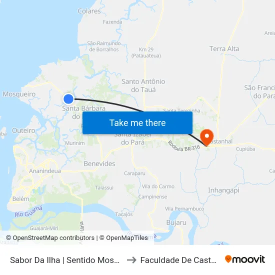 Sabor Da Ilha | Sentido Mosqueiro to Faculdade De Castanhal map
