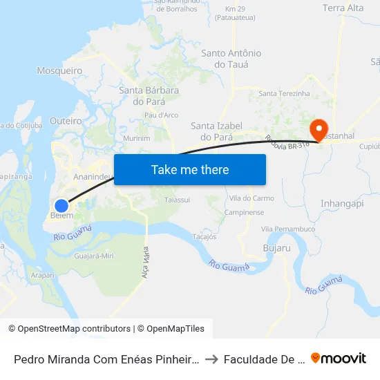 Pedro Miranda Com Enéas Pinheiro | Aldeia Amazônica to Faculdade De Castanhal map