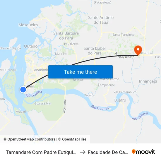 Tamandaré Com Padre Eutíquio | Impacto to Faculdade De Castanhal map