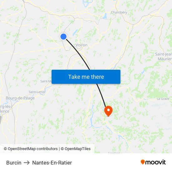 Burcin to Nantes-En-Ratier map