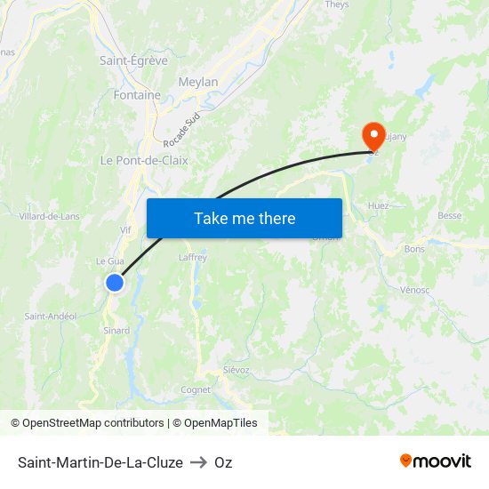 Saint-Martin-De-La-Cluze to Oz map