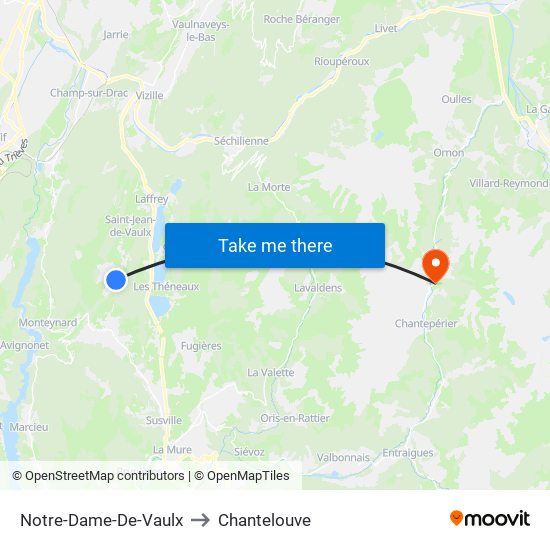 Notre-Dame-De-Vaulx to Chantelouve map
