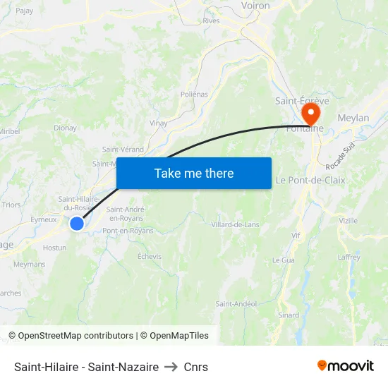 Saint-Hilaire - Saint-Nazaire to Cnrs map