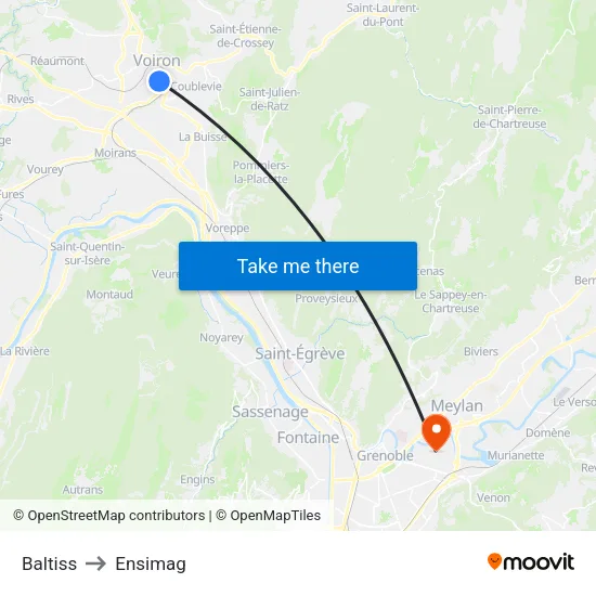 Baltiss to Ensimag map
