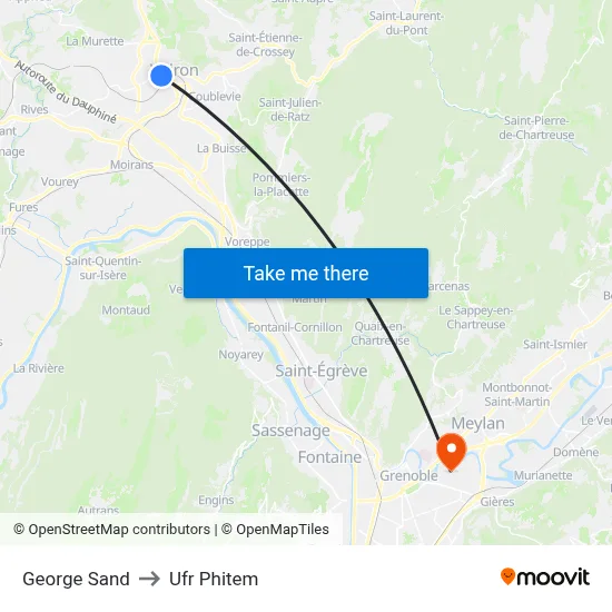 George Sand to Ufr Phitem map