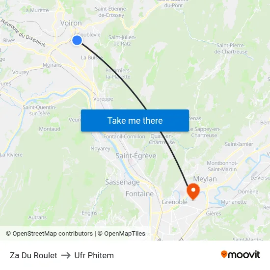 Za Du Roulet to Ufr Phitem map