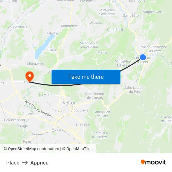 Place to Apprieu map