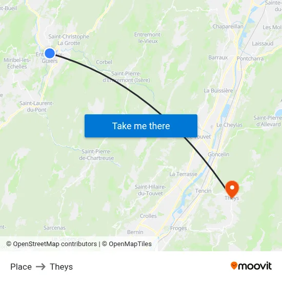 Place to Theys map