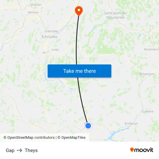 Gap to Theys map