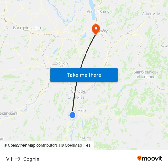 Vif to Cognin map