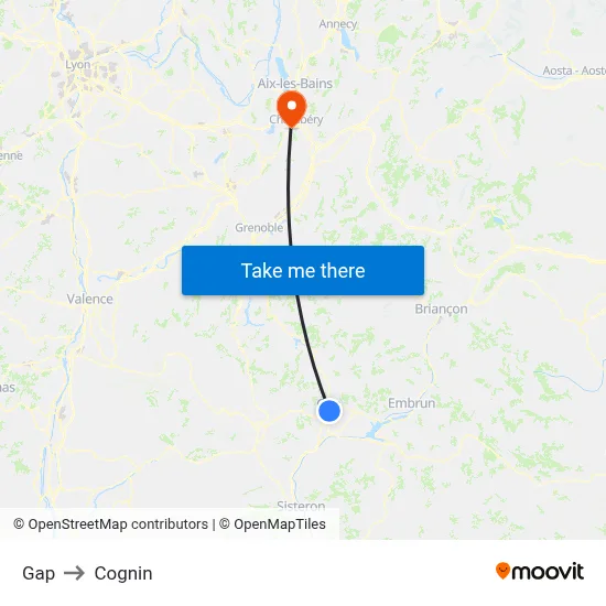 Gap to Cognin map